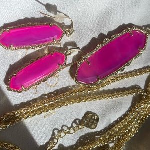 Kendra Scott Frances matching necklace and earrings